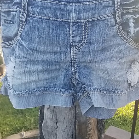 Denim Overall Shorts - Picture 6 of 8